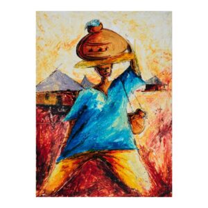 Adeforigi Lateef - Ife Palm Wine Cellar - (28cm x 38.5cm)
